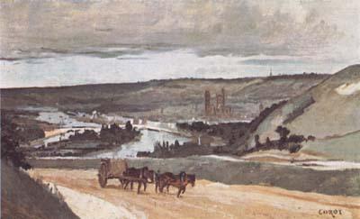 Jean Baptiste Camille  Corot Rouen (mk11) France oil painting art